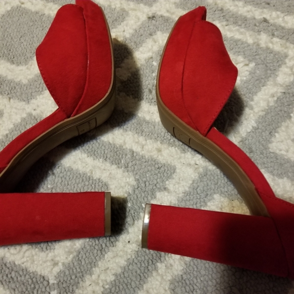 Maison Jules red Platforms  shoes - Picture 3 of 9
